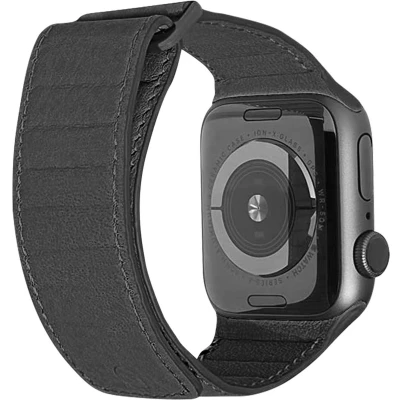 Afbeelding van Decoded Leather Magnetic Traction Strap Black 38mm / 40mm 41mm