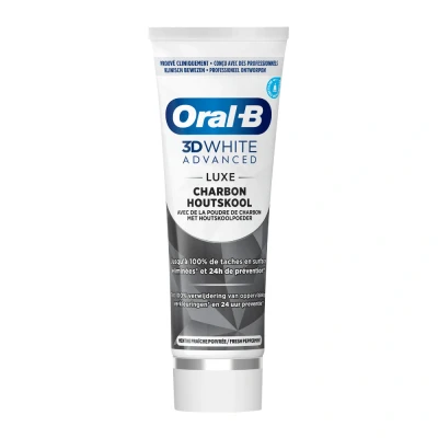 Image de Oral B 3D White Advanced Luxe Charbon Dentifrice 75ml