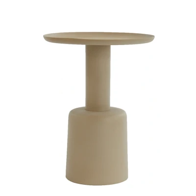 Afbeelding van Milaki bijzettafel Ø39x52 cm beige