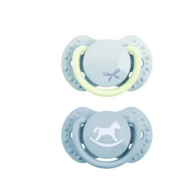 Afbeelding van Difrax Fopspeen Dynamic Newborn Blue Babyshower