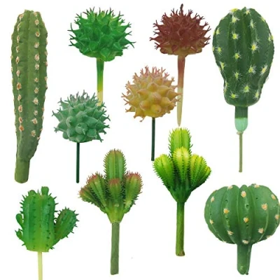 Afbeelding van Cayway 10 Pz Kunstmatige Vetplant Cactus Vetplanten Kleine Decoratie voor Huis Tuin Binnendecoratie