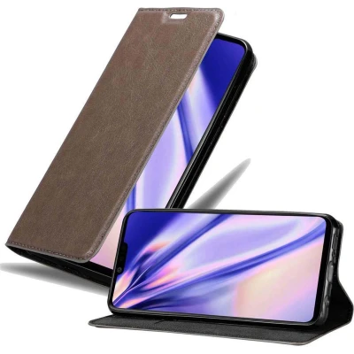 Afbeelding van Cadorabo Hoesje geschikt voor LG G8 ThinQ in KOFFIE BRUIN Beschermhoes met magnetische sluiting, standfunctie en kaartvakje Book Case Cover Etui