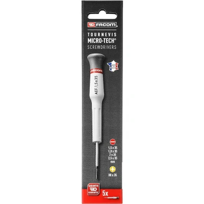 Image de FACOM AEF.J1PB Jeu de tournevis micro tech pour vis à fente et cruciforme 5 pièces