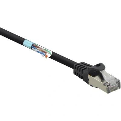 Afbeelding van Renkforce RF 4732884 RJ45 Netwerkkabel, patchkabel CAT 5e F/UTP 5.00 m Zwart Snagless 1 stuk(s)