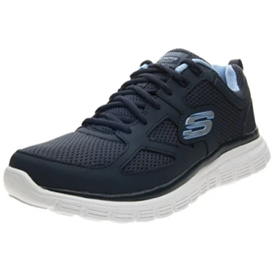 Image de Skechers Burns Agoura 52635 bkgy Baskets basses pour homme, bleu marine, 47.5 EU