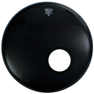 Afbeelding van Remo Powerstroke 3 Ebony 22&quot;, BassDrum Reso Bass drumvel