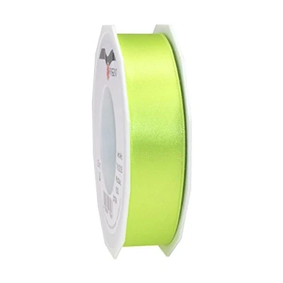 Afbeelding van C.E. Pattberg Cadeaulint satijnlint lichtgroen 25 meter voor geschenkverpakkingen 2,5 cm breed lint decoratief geschenken elke gelegenheid