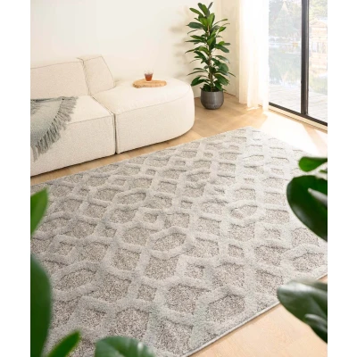 Afbeelding van Scandinavisch Tapijt/Vloerkleed Fjord Ro Grijs 120x170 Cm