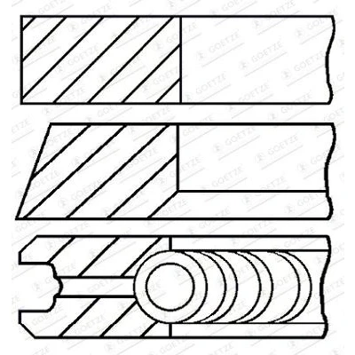Afbeelding van Goetze Engine Zuigerveren 08 444105 00