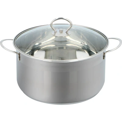 Afbeelding van Alpina Kookpan RVS en Glas Alle Warmtebronnen 6 Liter Ø 24 Cm