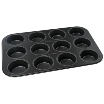 Image de Moule à muffins 12 empreintes Zenker Black Metallic ref 6535
