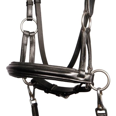 Afbeelding van Harrys Horse Side Pull hoofdstel zwart maat:cob