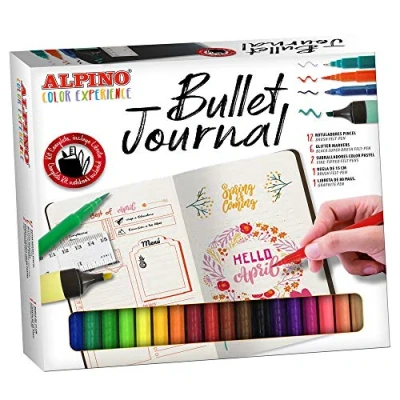 Afbeelding van Schoolset Alpino Bullet Journal Color Experience 22 Onderdelen