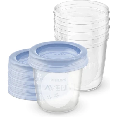Afbeelding van Philips Avent SCF619/05 Bewaarbekers voor babyvoeding 180 ml 5 stuks