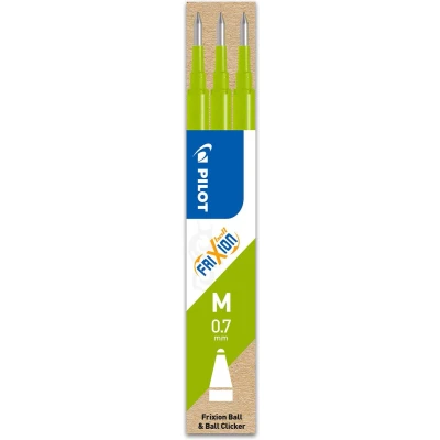 Afbeelding van Pilot vullingen voor Frixion Ball en Clicker, licht groen , etui met 3 stuks rollervulling