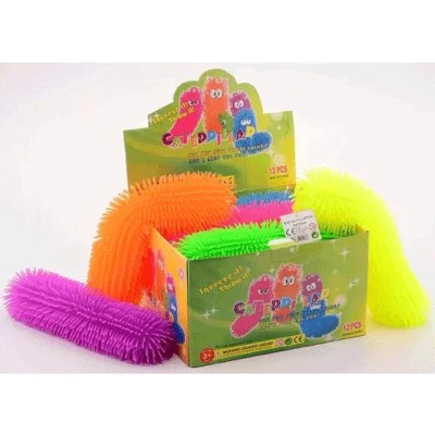 Afbeelding van 12 fluffy worm 33 cm in display 24298