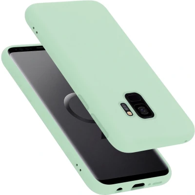 Afbeelding van Cadorabo Hoesje geschikt voor Samsung Galaxy S9 in LIQUID LICHT GROEN Beschermhoes gemaakt van flexibel TPU silicone Case Cover