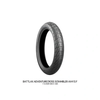 Image de Pneu Moto Trail Bridgestone Battlax Adventurecross Scrambler Ax41s Front 120/70 R17 58H
