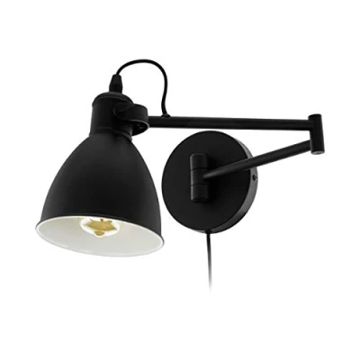 Afbeelding van EGLO San Peri Wandlamp E27 30 cm Zwart