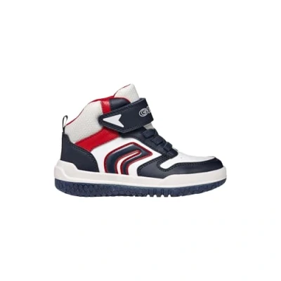 Afbeelding van Geox Buzzerlight BOY Light UP Sneakers hoog voor kinderen, Maat: 24, Navy/white Imitatieleer/ textiel