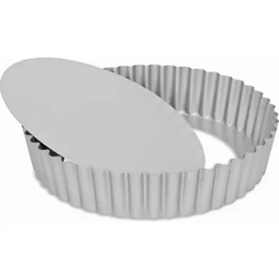 Afbeelding van Patisse Quichevorm Losse Bodem Hoge Rand Silver Top Ø25cm