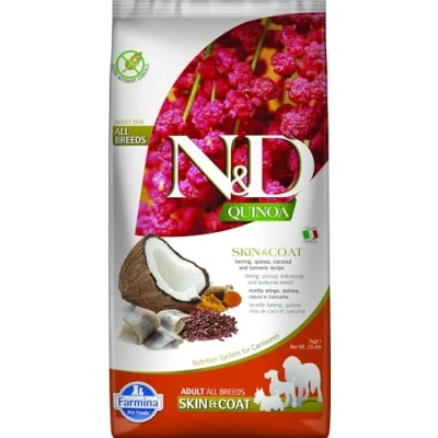 Afbeelding van N&amp;D Quinoa hondenvoeding Skin &amp; Coat Haring 7 kg.