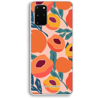 Afbeelding van Case Company® hoesje geschikt voor Samsung Galaxy S20 Plus Perzik Soft Cover Telefoonhoesje Bescherming aan alle Kanten en Schermrand