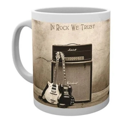 Afbeelding van AC/DC In Rock We Trust mok met geschenkdoos, meerkleurig