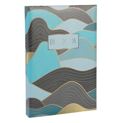 Afbeelding van Exacompta Ref. 62663E fotoalbum met insteekhoezen Ocean 300 foto&#039;s 10 x 15 cm 100 pagina&#039;s formaat 22,5 32,5 omslag mat oppervlak bedrukt trendy kleuren