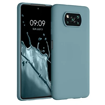 Afbeelding van kwmobile telefoonhoesje geschikt voor Xiaomi Poco X3 NFC / Pro Hoesje smartphone Back cover in Arctische nacht