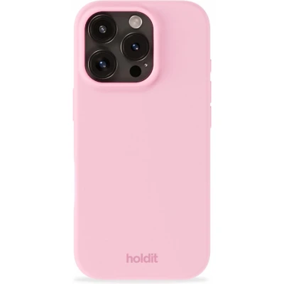 Afbeelding van Holdit Hoesje Geschikt voor iPhone 16 Pro Siliconen Silicone Case roze