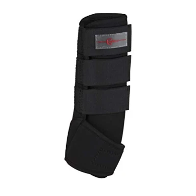 Image de Kerbl Protèges Tendons Synthétique Caoutchouc Set de 4 Noir Full