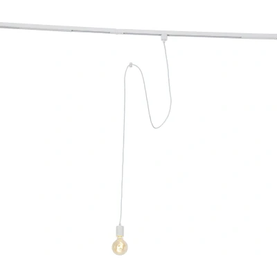 Afbeelding van QAZQA Hanglamp met rail ophanging wit Cavalux