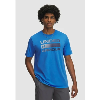 Afbeelding van Under Armour TEAM Issue Wordmark Sport Tshirt, Heren, Maat: XL, Blue atlantis