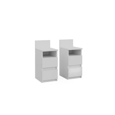 Afbeelding van Vicco Nachtkastje Monty, Wit, 25 x 59.1 cm Set van 2