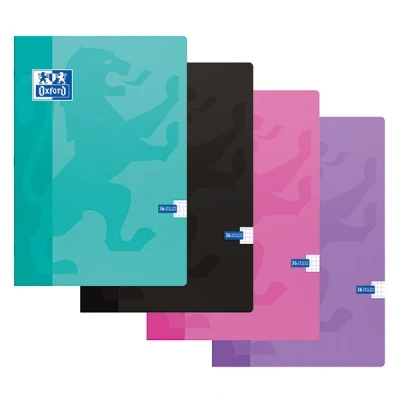 Image de OXFORD School cahier A4 ligné 60 fls couverture en carton souple assortis