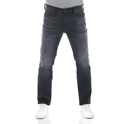 Afbeelding van Mustang Heren Jeans Broeken Tramper regular/straight Fit Zwart Volwassenen Denim Jeansbroek