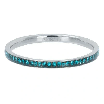 Afbeelding van zirconia turquoise iXXXi Vulring 2 mm Silver 18 / Zilver
