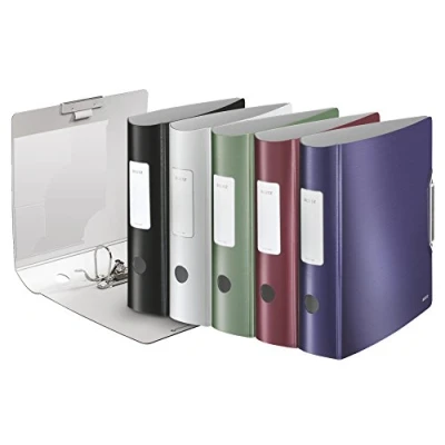 Image de leitz classeur active style, 180 degrés, 80 mm, couleurs noir