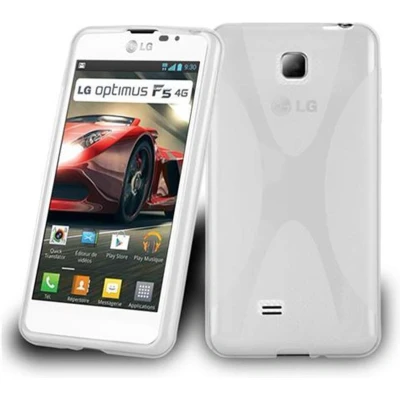 Afbeelding van Cadorabo Hoesje geschikt voor LG OPTIMUS F5 / LUCID 2 in SEMI TRANSPARANT Beschermhoes gemaakt van flexibel TPU silicone Case Cover