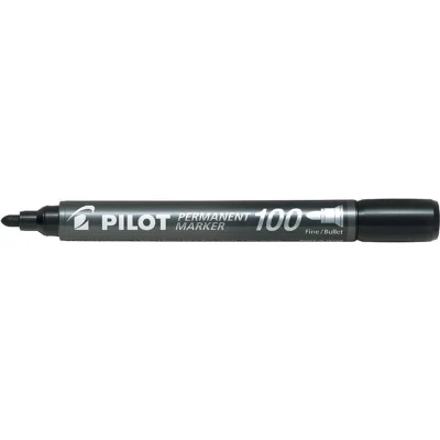 Afbeelding van Permanente markeerstift Pilot Sca 100 Zwart (12 Stuks)