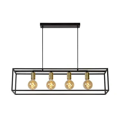 Afbeelding van Lucide RUBEN Hanglamp 4xE27 Zwart