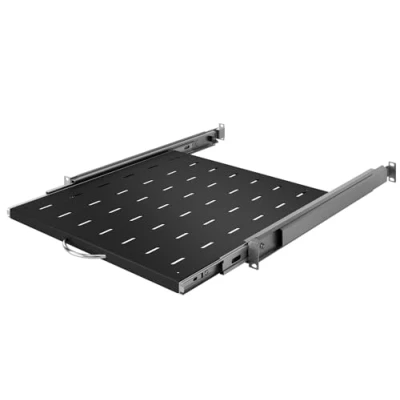 Afbeelding van Stalflex Brasserver 19 inch 1U 450 mm Robuust staal Computer en serverrekken Universele Pull out Geventileerde Cantilever lade voor montage in serverrek