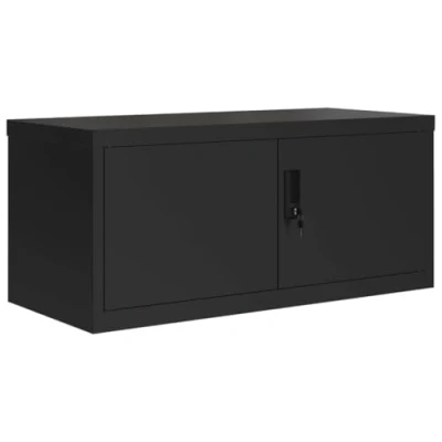 Afbeelding van Archiefkast 90x40x40 cm staal zwart