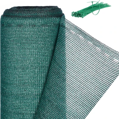 Afbeelding van Relaxdays zichtbreeknet groen 1 meter balkonscherm net hekwerk zichtdoek tuin x 50