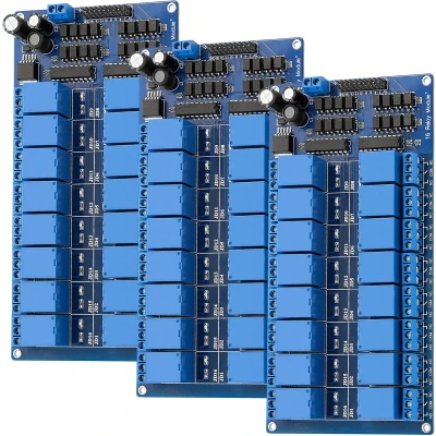 Afbeelding van AZDelivery 3 x 16 Relay Module 12V met Optocoupler Low Level Trigger compatibel Arduino Inclusief E Book!