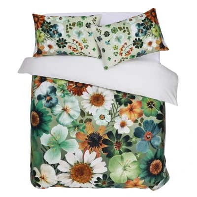 Afbeelding van M.M Linen Flowerfield Dekbedovertrek Extra breed 260x200/220 cm Multi