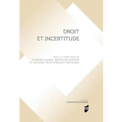 Afbeelding van DROIT ET INCERTITUDE