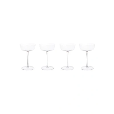 Afbeelding van Serax Passe partout Champagnecoupe 15 Cl Set Van 4 Transparant