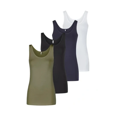 Afbeelding van ONLY ONLLIVE LUV SAL S/L TANK TOP 4 PACK JRS Meisjes Tops